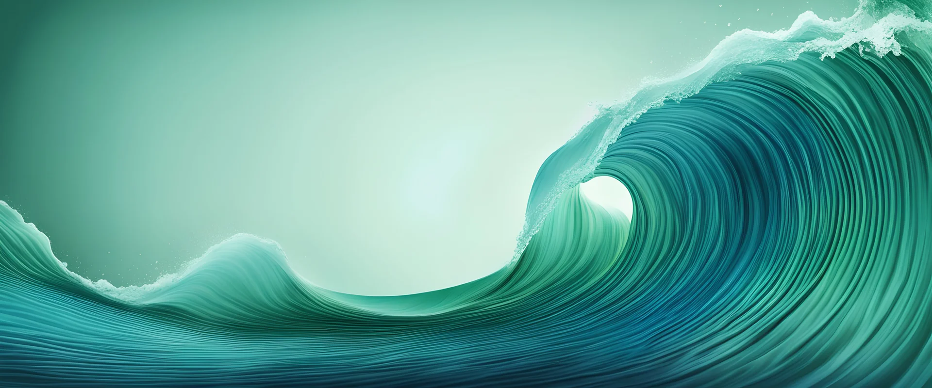Green-Blue Wave Background