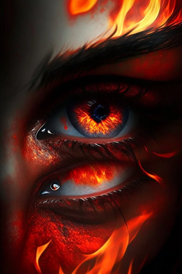 fiery eyes