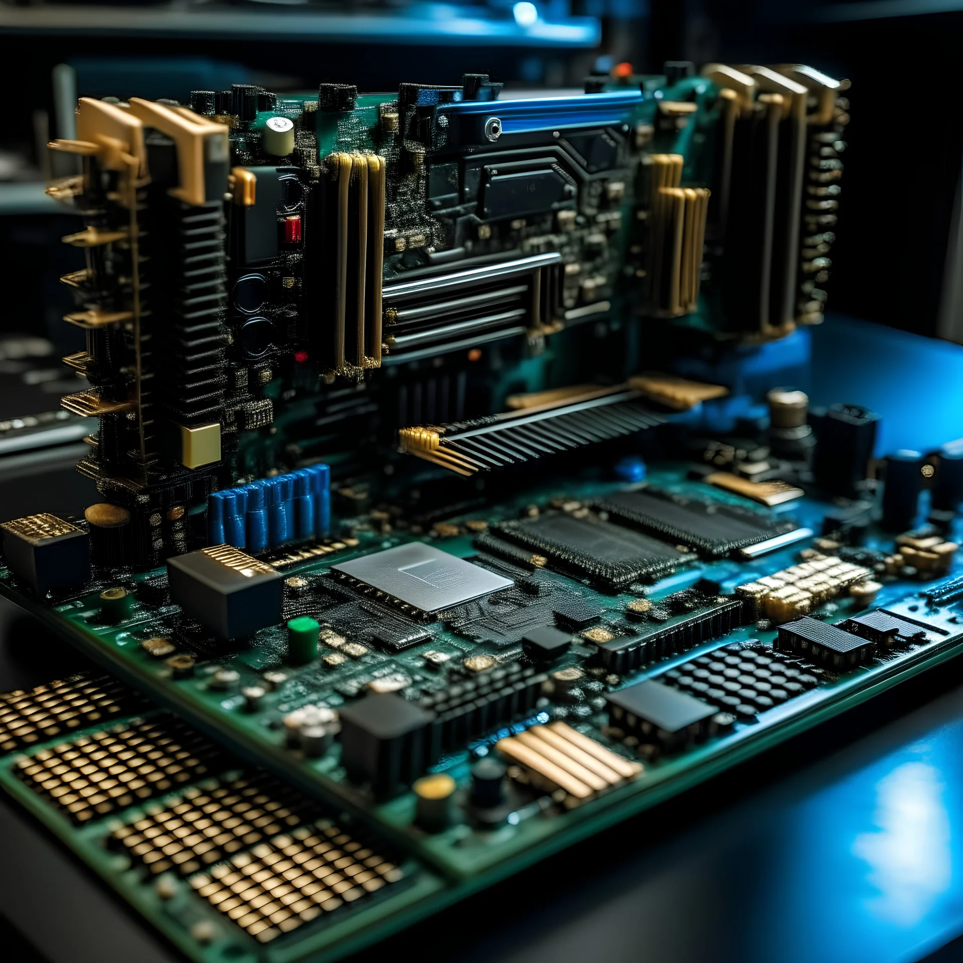 draw me an image for my blog related to 10 Best Mining Motherboards for Maximum Efficiency in 2024