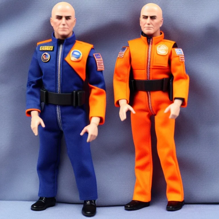 Mike Pence GI Joe toy Doll space force uniform orange fabric, guns