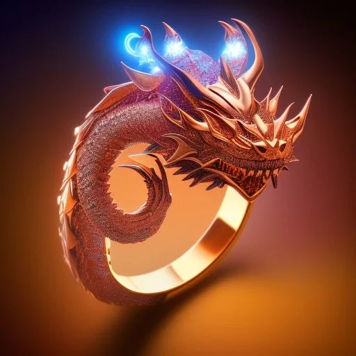 Ring dragon as diamond with red diamond eyes, sculpture, hyperphotorealistic,8k,HDR,macro lens, sharp focus, hyper detail, sparkle, unreal engine 5, neon lighting, masterpiece, hypermaximalist, intcrate detailed, elegant, hyper detailed, bokeh, studio lighting, jewelry art, dark, simple design, masculine