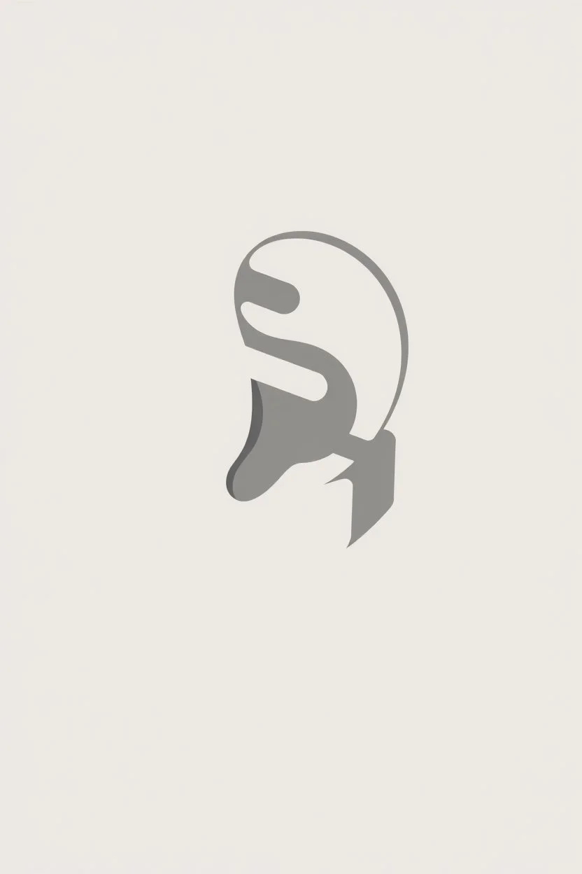 combine the shape of a human ear and the shape of the letter g