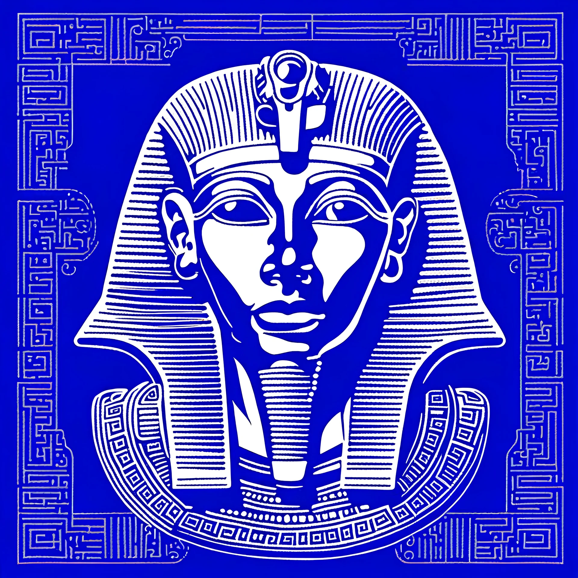 logo, a brain : 1.5 | blue color scheme : 1 | ancient Egypt theme : 0.5