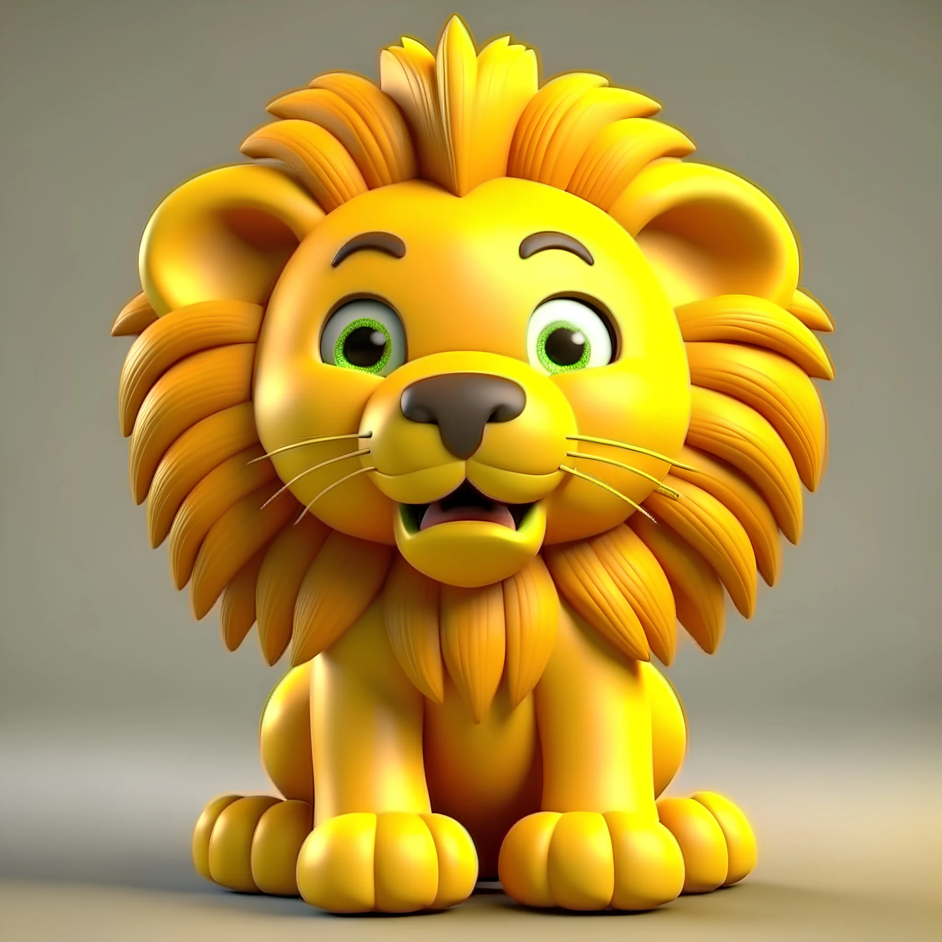 cute lion 3D
