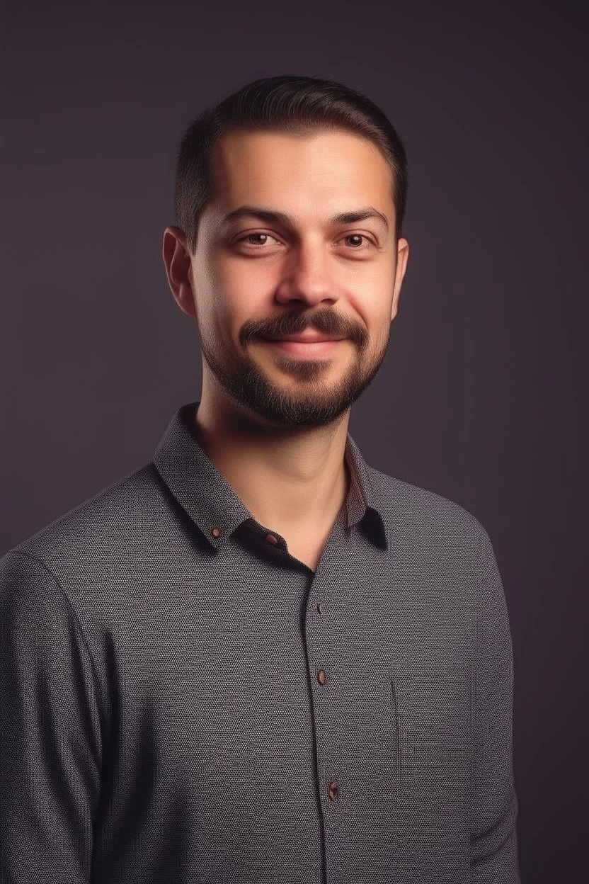 high quality photography 30 year old handsome developer man, front view, flat single color background