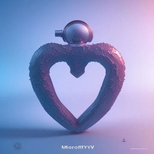 Glass shape of heart,shallow depth of field 50, macro lens, unreal engine 5, ultra detailed