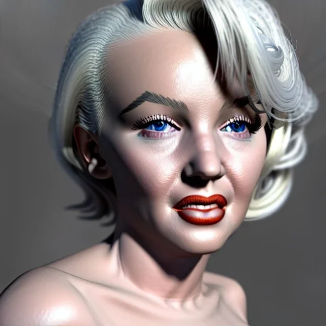 Realistic image portrait, Marylin Monroe, highly detailed, unreal engine 5, ray tracing, RTX, lumen lighting, ultra detail, volumetric lighting, 3d, finely drawn, high definition, high resolution.