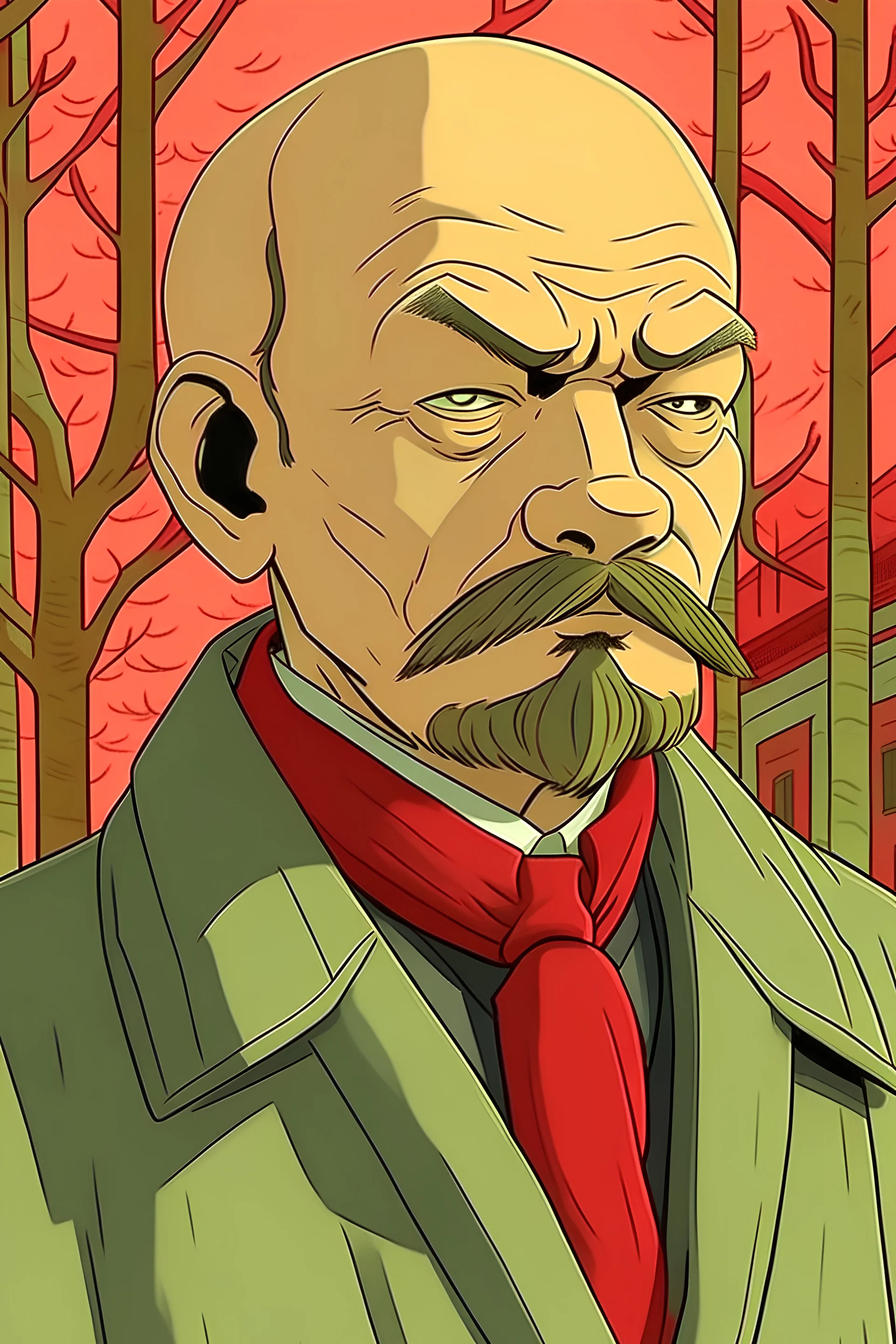 LENIN IN MIYAZAKI STYLE