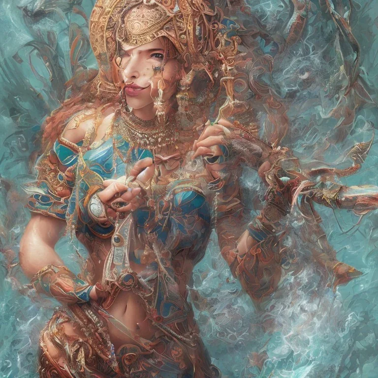 une femme poisson indien