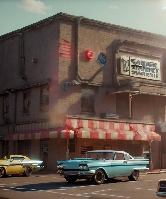 Ultra Realistic retro sci-fi movie Supermarket parking scene, 1960 year, waist up view portrait, 2 clones blonde women, sweet teenager Jane Fonda face, perfect iris, glow eyes, face makeup, tight latex coat, Scare people, Retro sci-fi style, soft color, highly detailed, unreal engine 5, ray tracing, RTX, lumen lighting, ultra detail, volumetric lighting, 3d, finely drawn, high definition, high resolution.