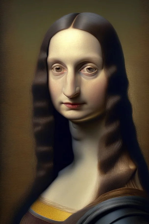 Retrato de la Monalisa, hiper realista,8k