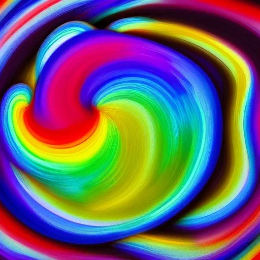 Rainbow swirls