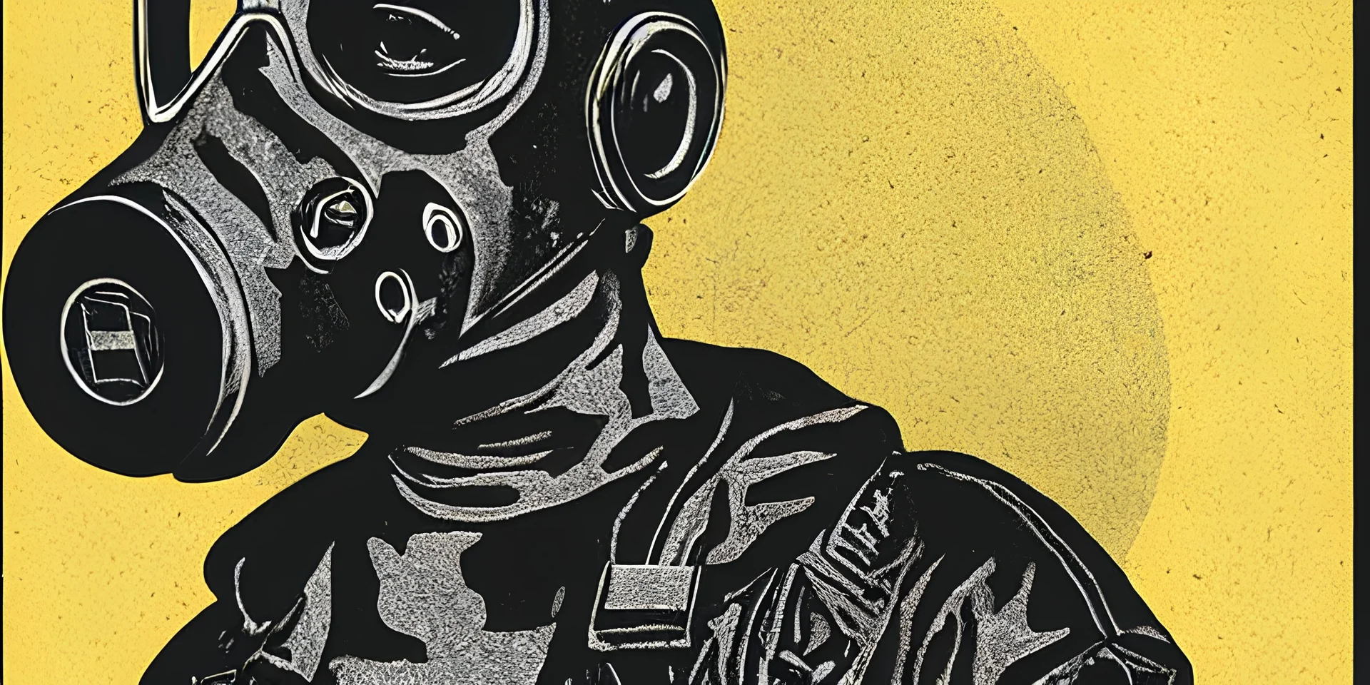 S.T.A.L.K.E.R "natalie portman covered broken gasmask" siebdruck