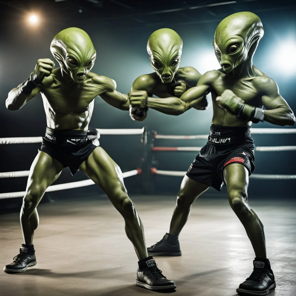 Aliens kickboxing