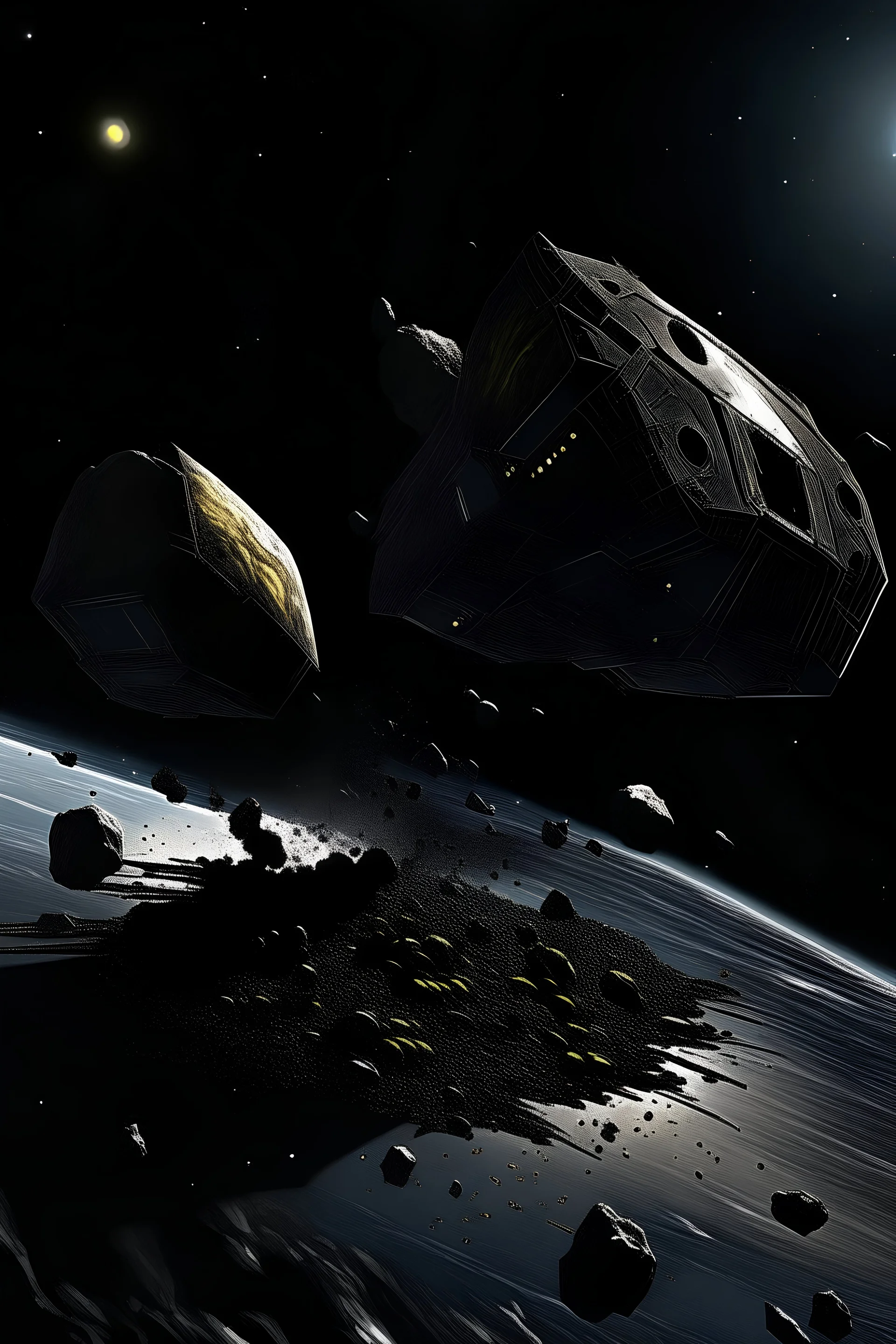 space pilots sensors asteroid art
