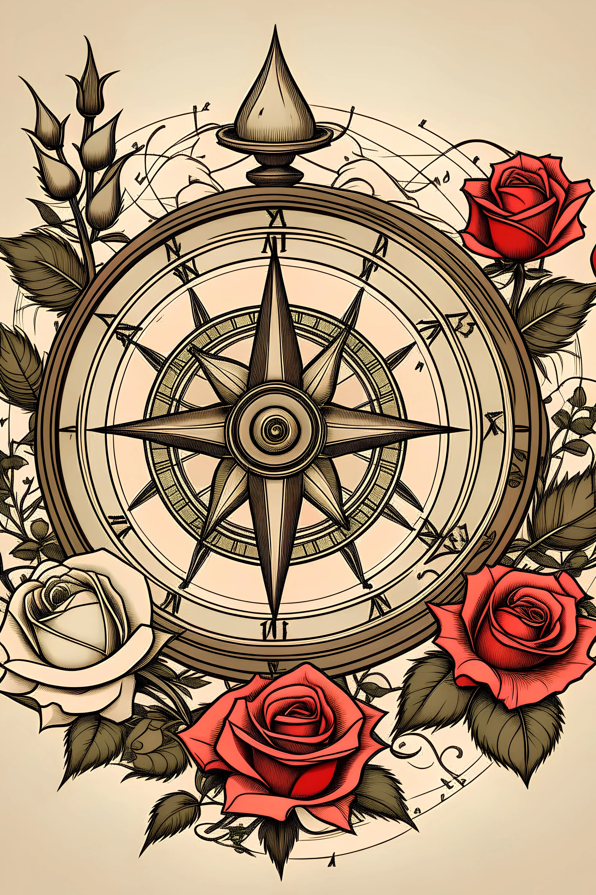 Roses and compass