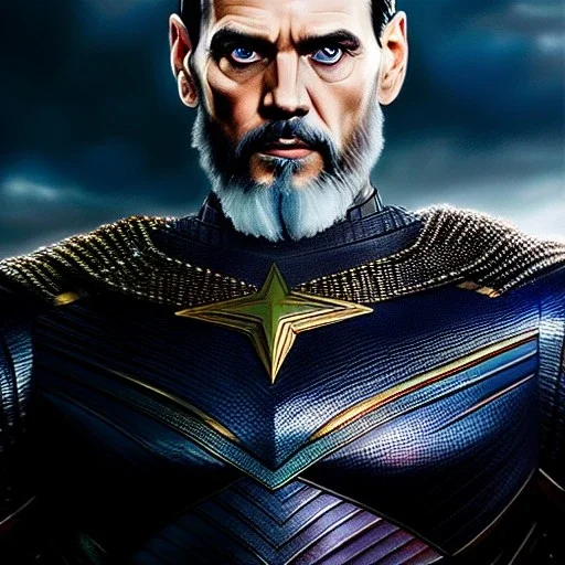 Ultra detailed fullbody Portrait in oil on canvas of General Zod (DC) with armor,intense stare,extremely detailed digital painting, extremely detailed face,crystal clear Big eyes, mystical colors ,perfectly centered image, perfect composition, rim light, beautiful lighting, 8k, stunning scene, raytracing, anatomically correct, in the style of robert e howard and Ken Kelley and Ohrai Noriyoshi and Simon Bisley and tomzj1