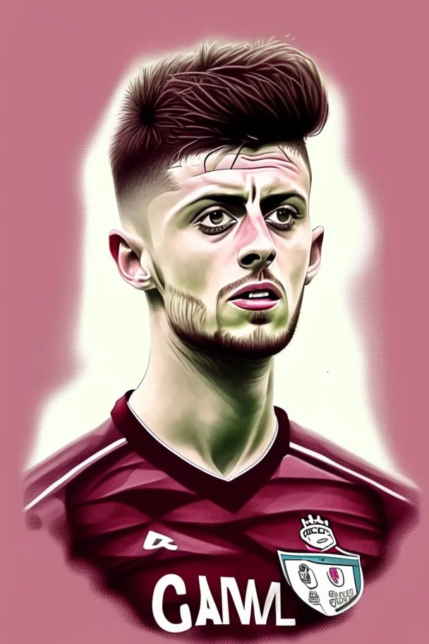 Aaron Cresswell English football player cartoon 2d ؤشقفخخى 2ي