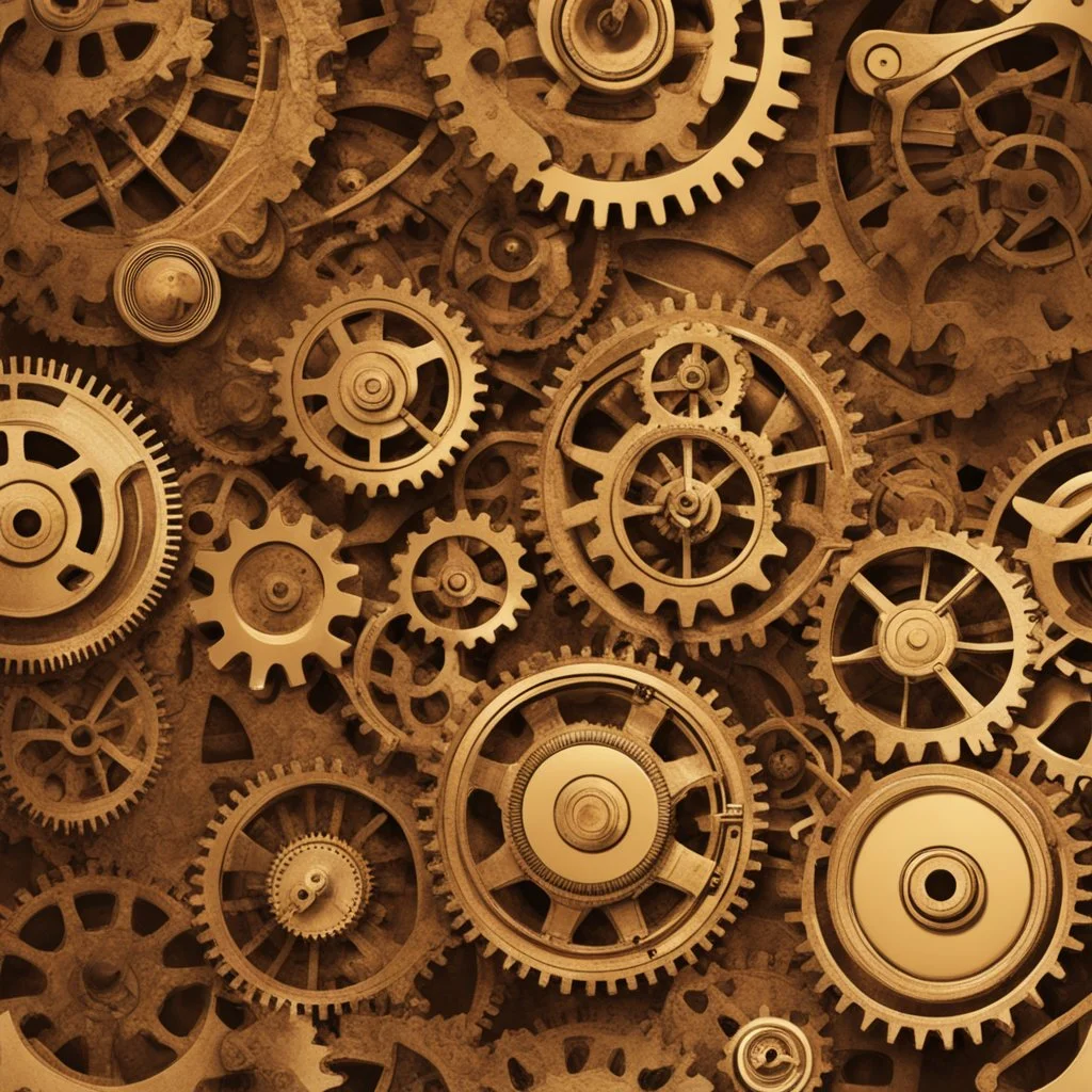 steampunk machinery gears