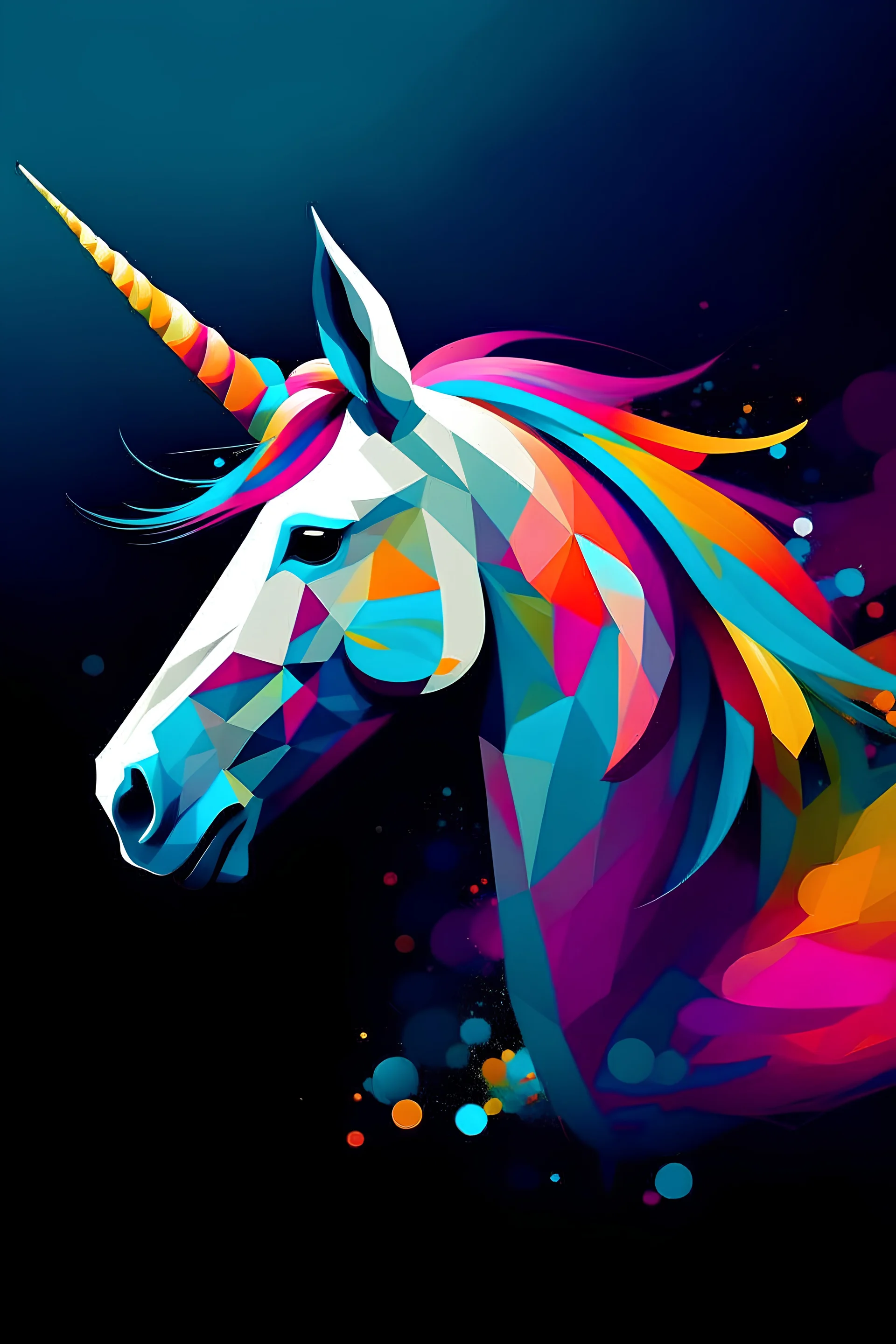 abstract for unicorn