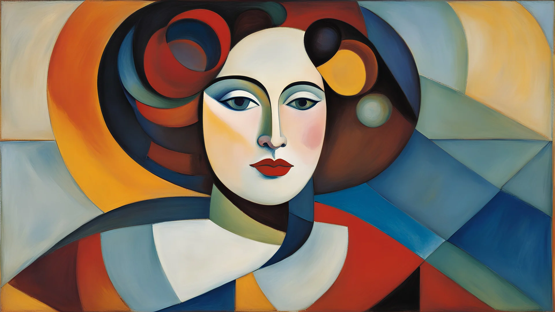 portrait of a woman by Kandinsky