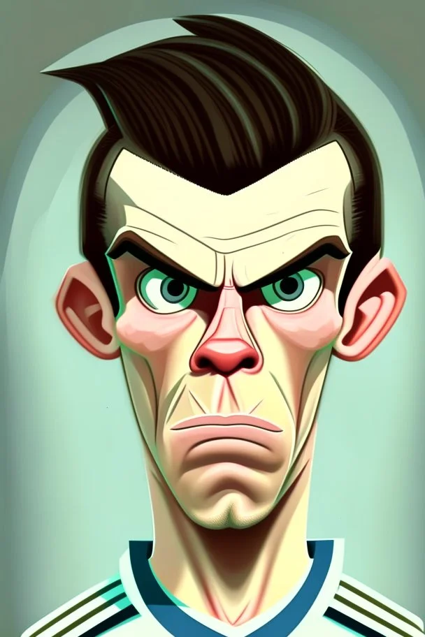 Gareth Bale Footballer cartoon 2d