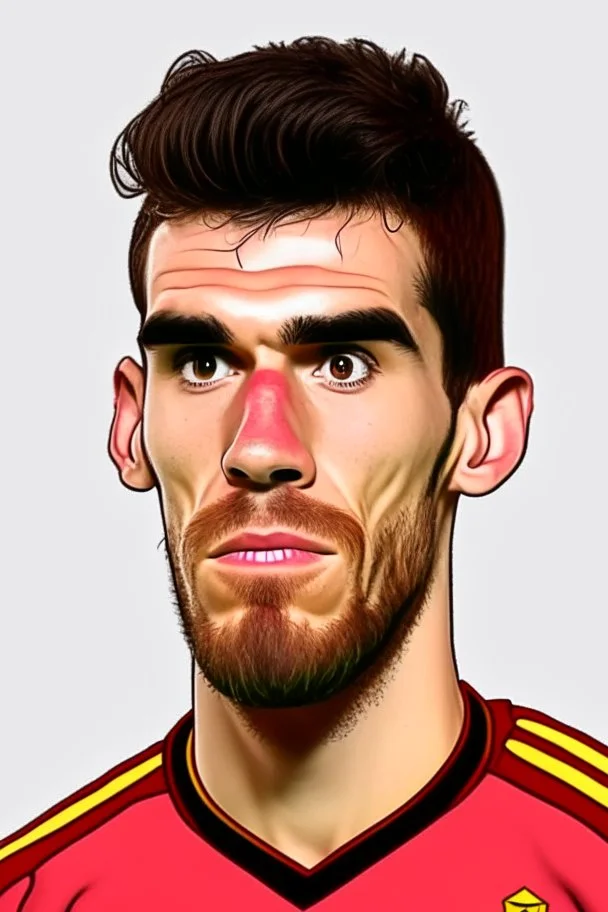 Jose Sa Portuguese football player , cartoon 2d