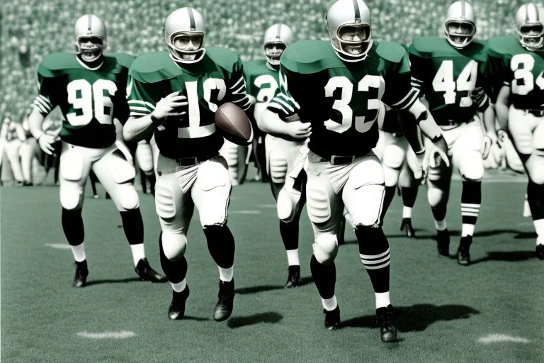 Boston Shamrocks American Football team, Magazine Cover, Vintage photo, 1950's football, team photo, realistic, hyperdetailed, perfect anatomy