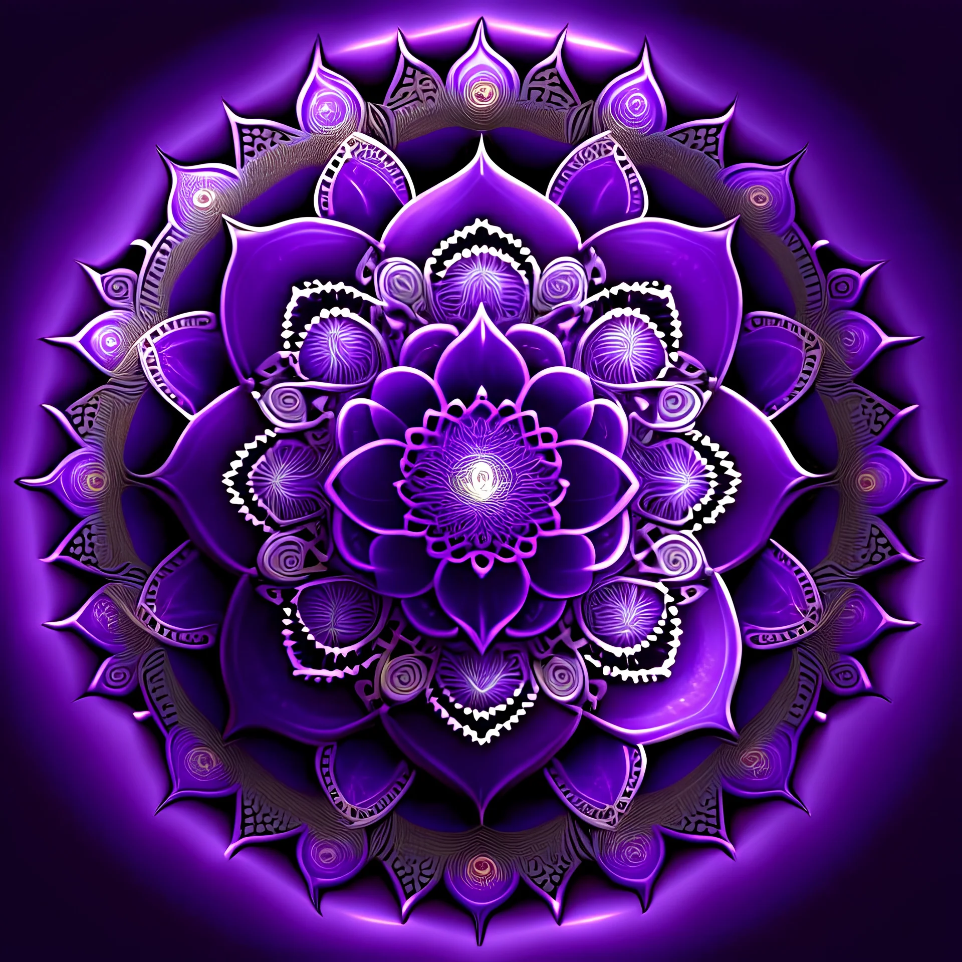 Sahasrara chakra Purple