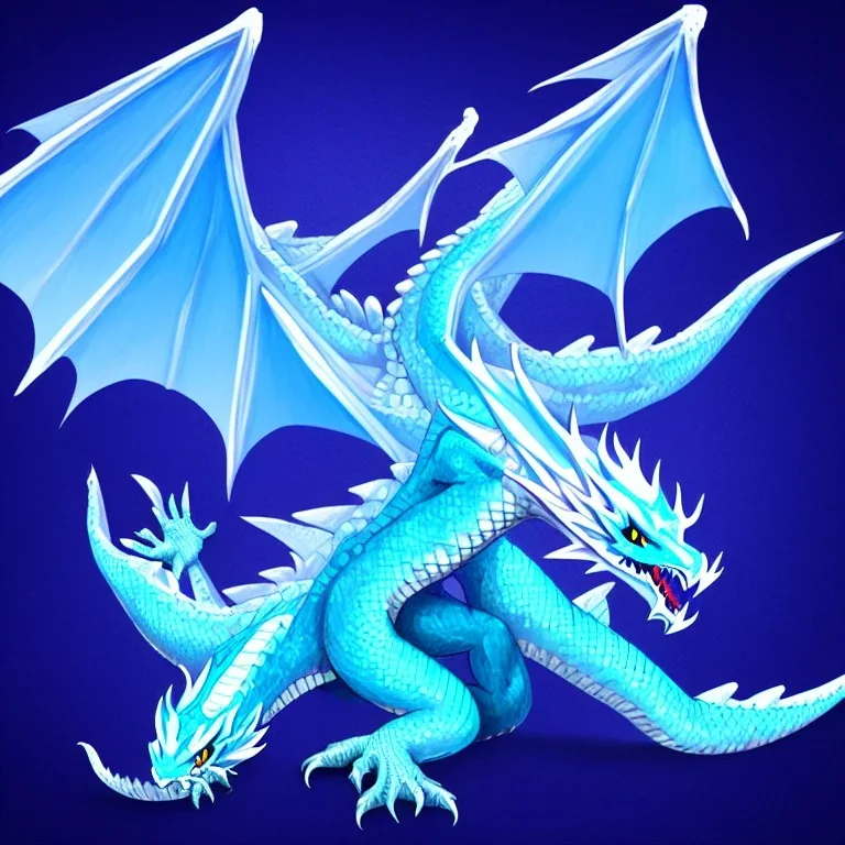 ice night dragon with no wings