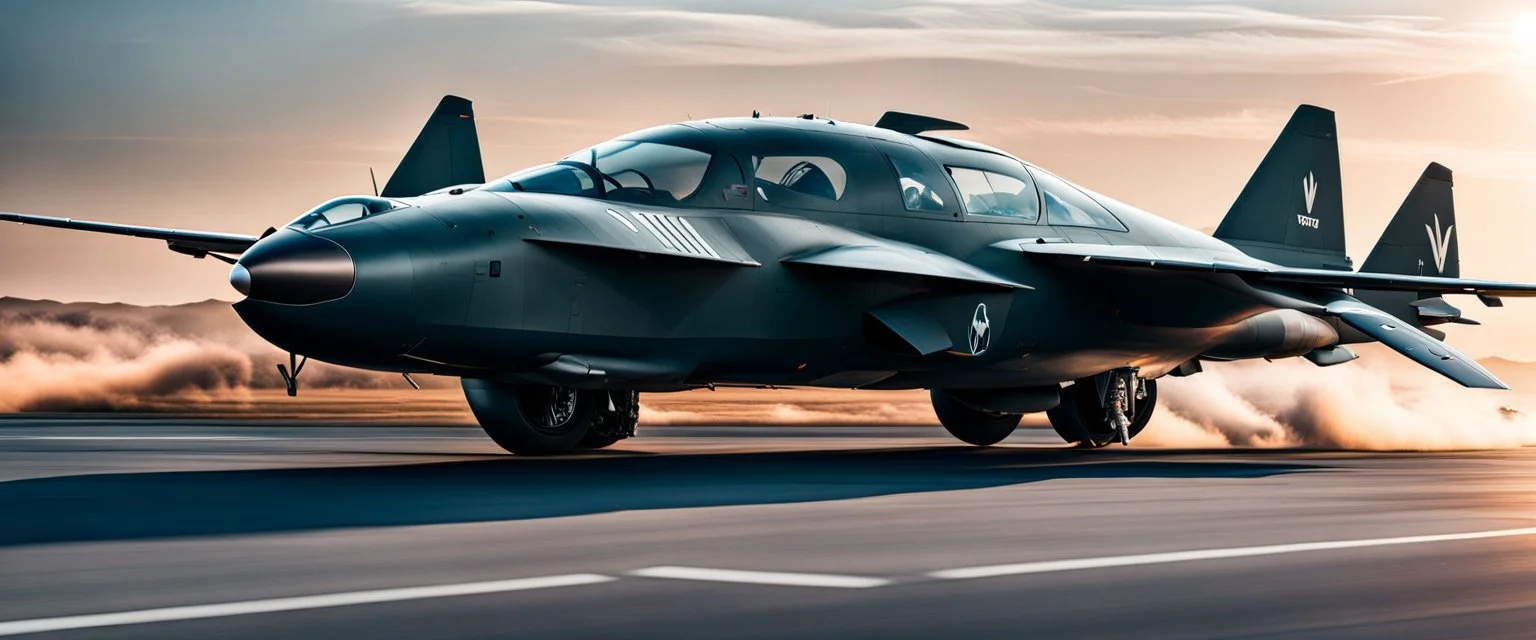 a military fighter jet station wagon hybrid designed by volkswagen