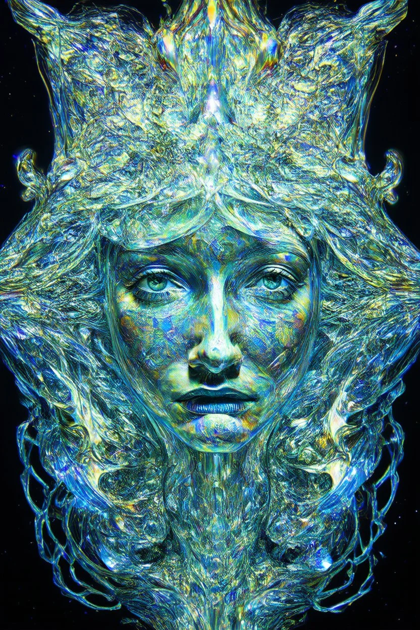 crystalline soul; neo-surrealistic optical art