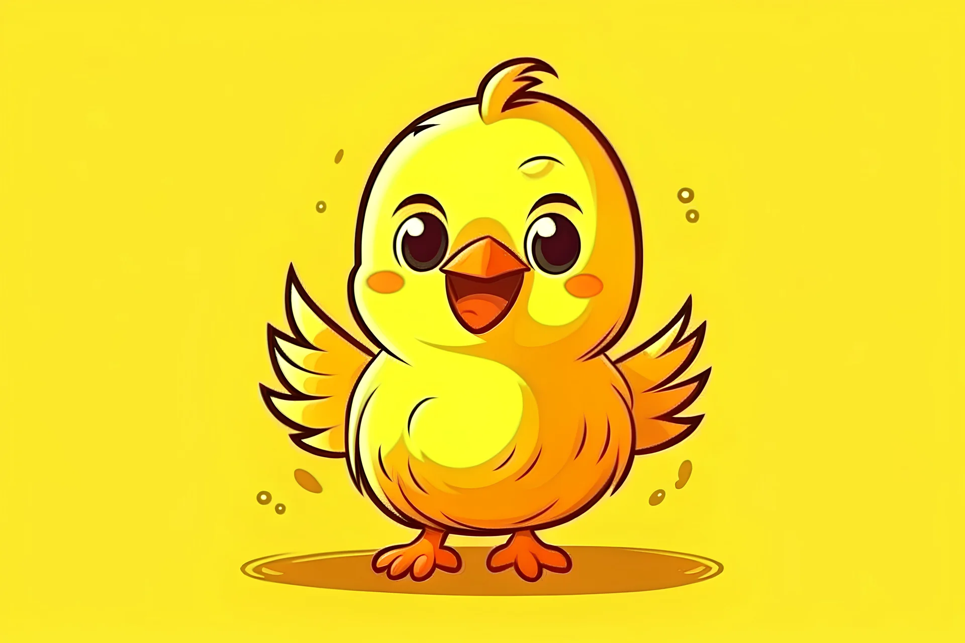 cute cartoon like chiken