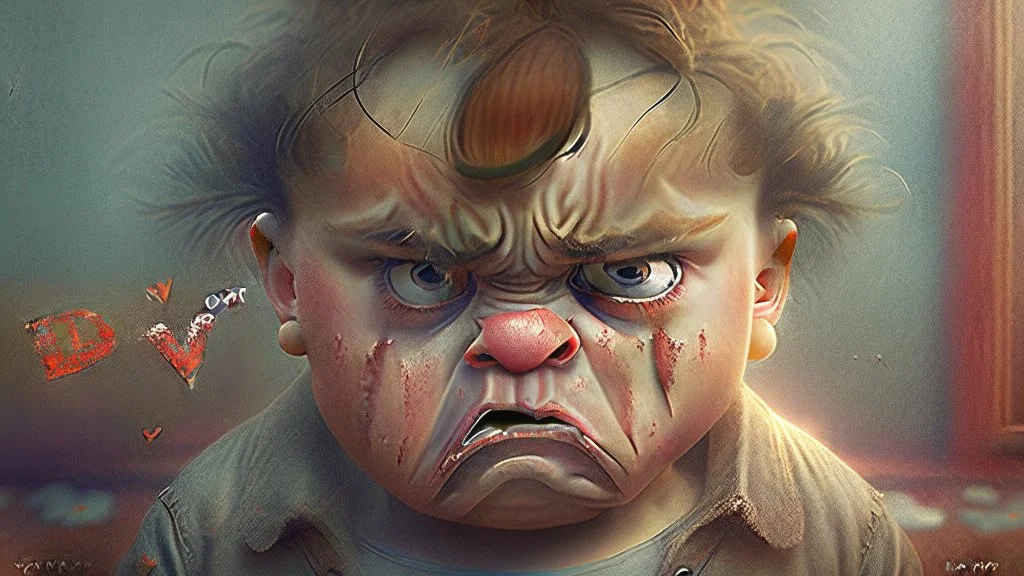 Don't be angry with him, I loved him so much, I named him Love