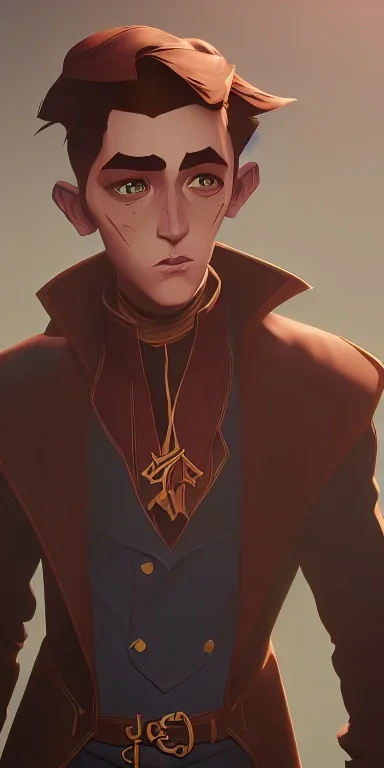 A little brown haired warlock boy conjuring by Nick Harris