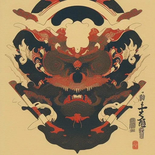  brand logo, Ukiyo-e japanese art