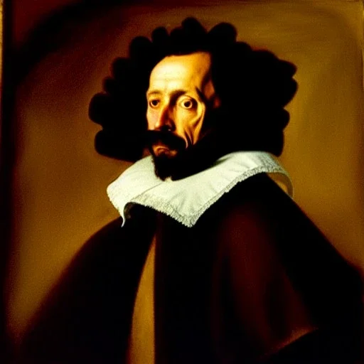 oil portrait of a Flamingol Diego Velázquez 8k