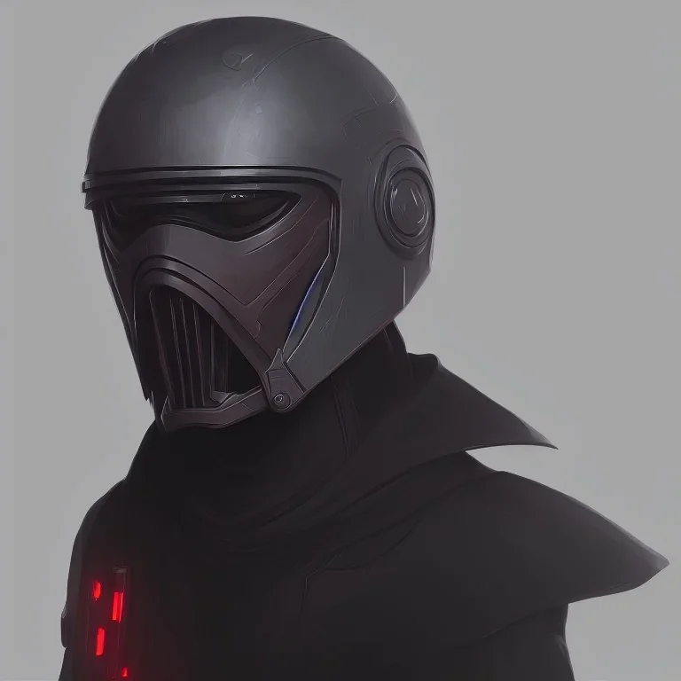 Futuristic helmet, style Kylo Ren