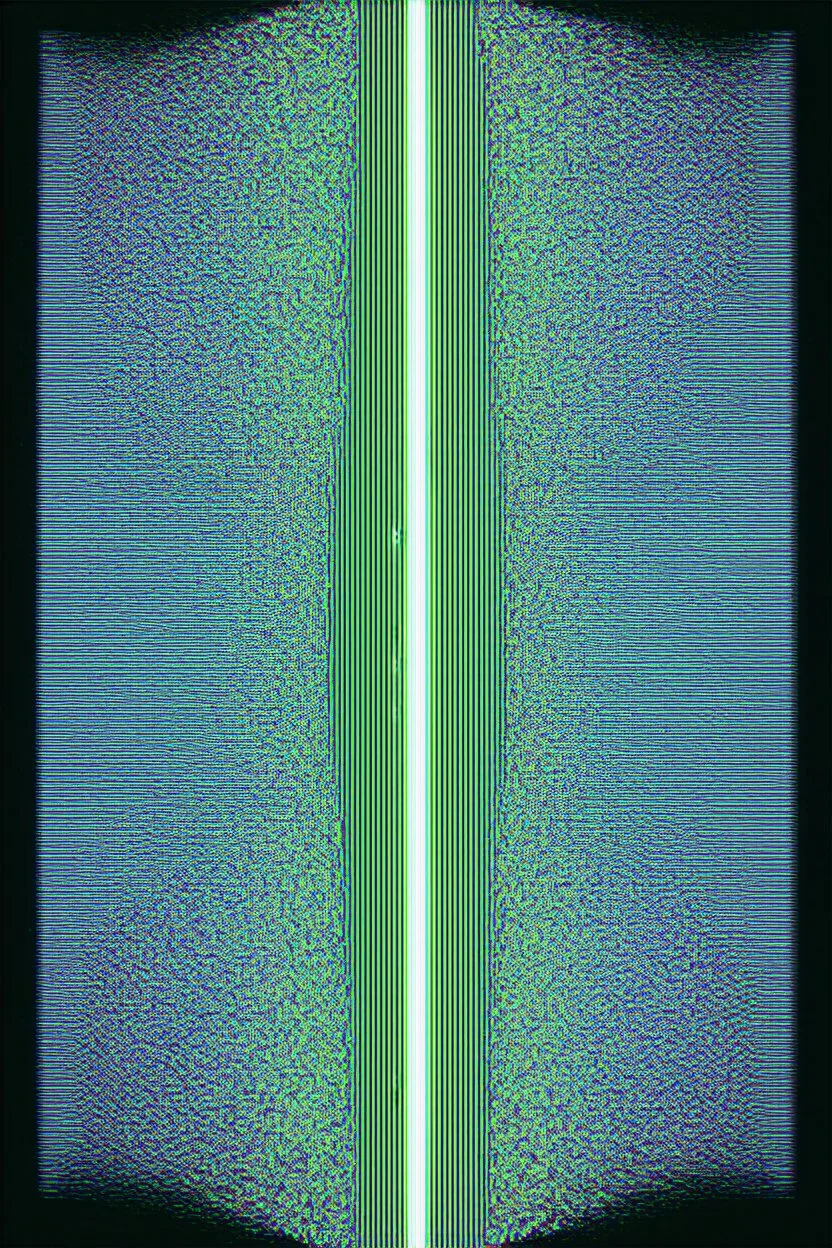 the vertical axis of consciousness; surreal optical art