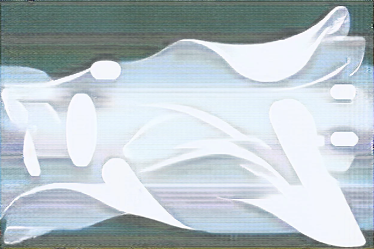 an abstract graphic elements of flowingshapes meant to convey clean air, mostly white, vector