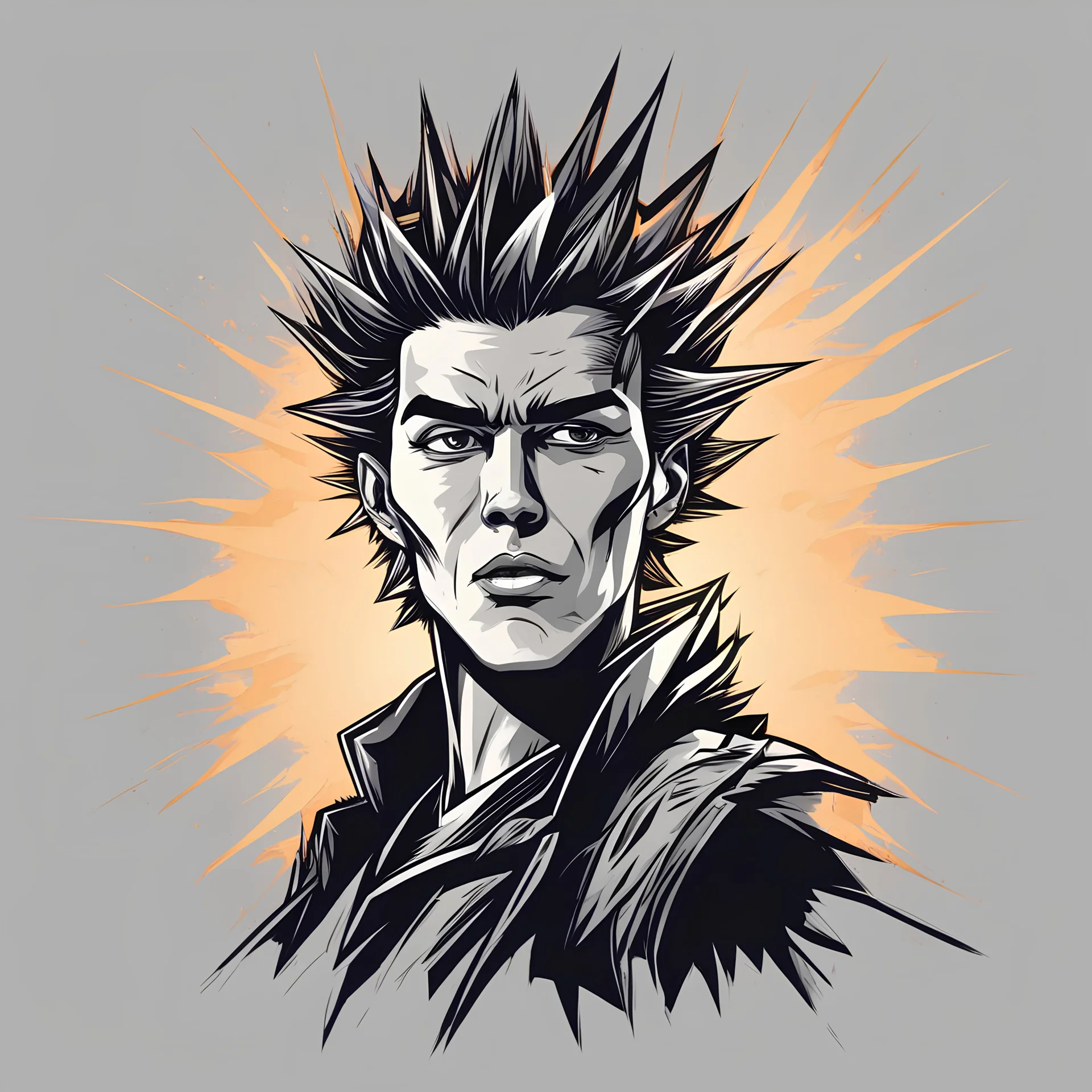 Quickdraw Maven in Vector spiked art style