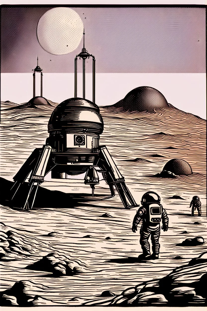 The first Mars landing