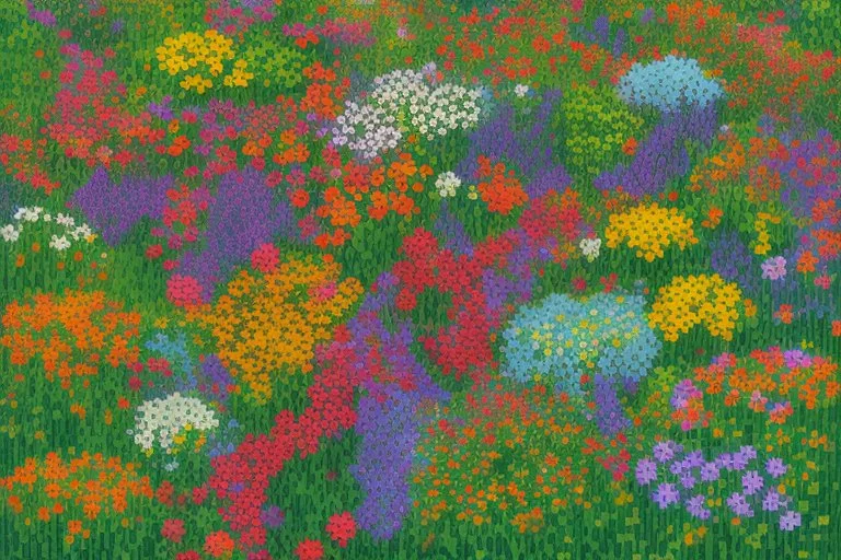 flower field 64 x 64 pixelart