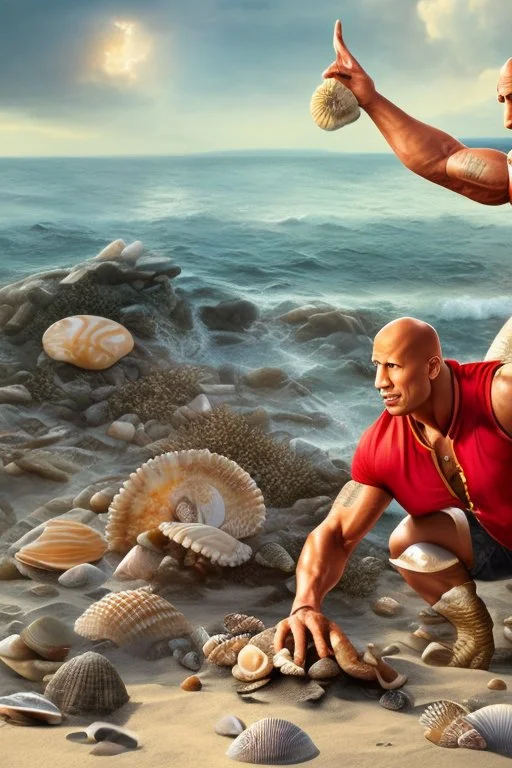 dwayne the rock johnson selling sea shells down by the sea shore