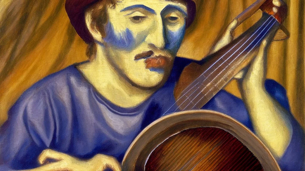 portrait off mandolin by vangog