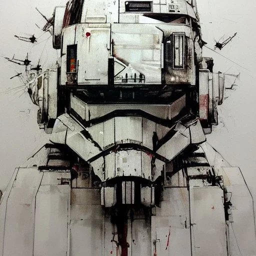 photorealistic at-at pilot helmet with weathered painting , illustration on coarse canvas by <agnes cecile> and <Yoji Shinkawa>, ornate and intricate details , soft smooth lighting, ultra detailed concept art,