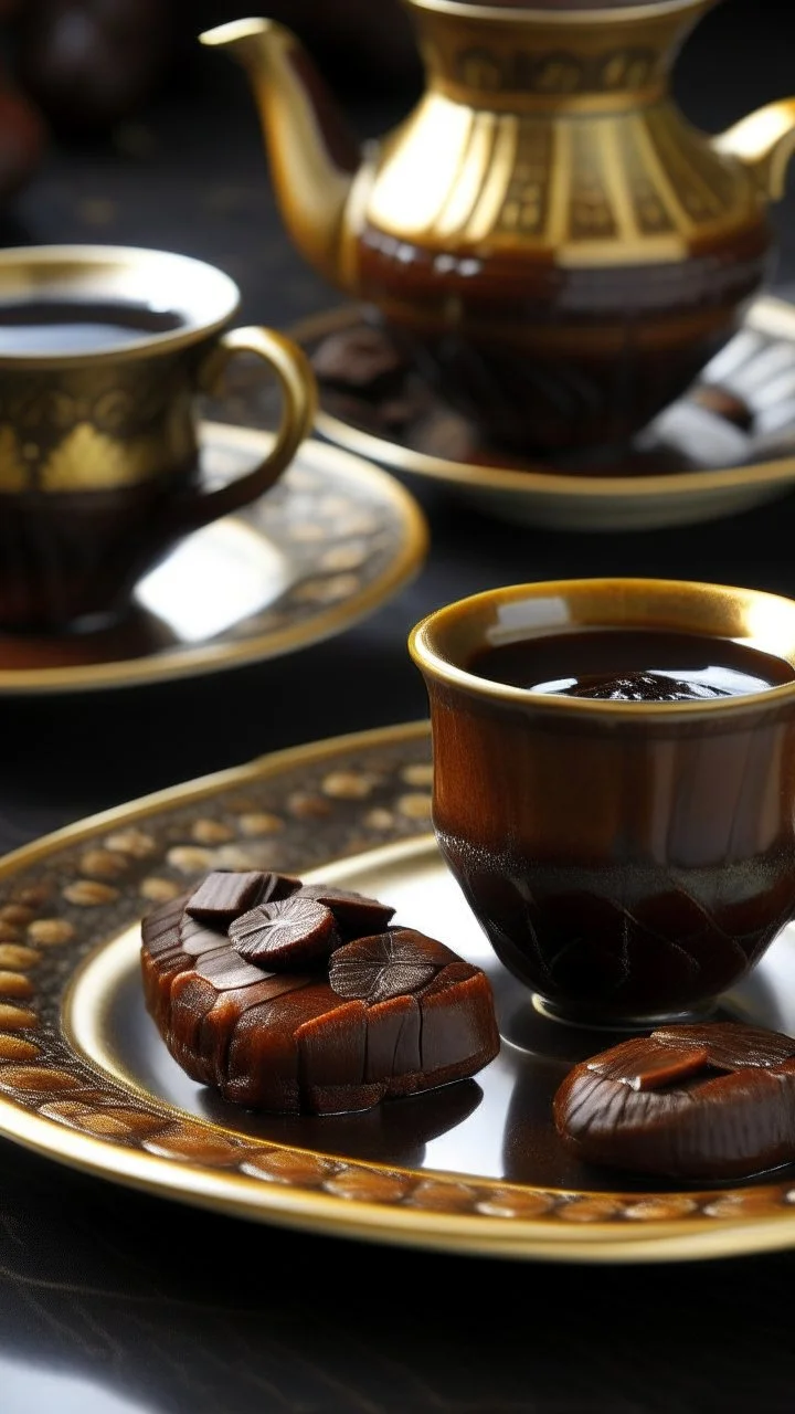 Turkish coffee with dates