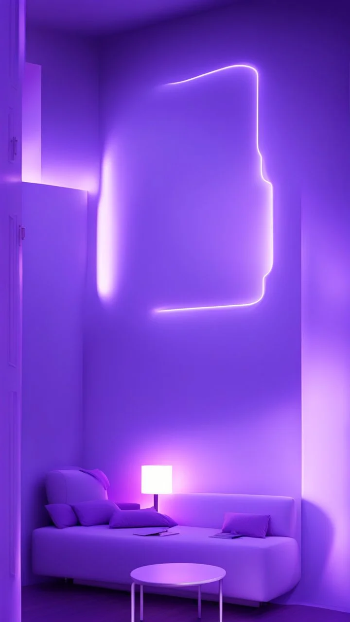 neon purple room