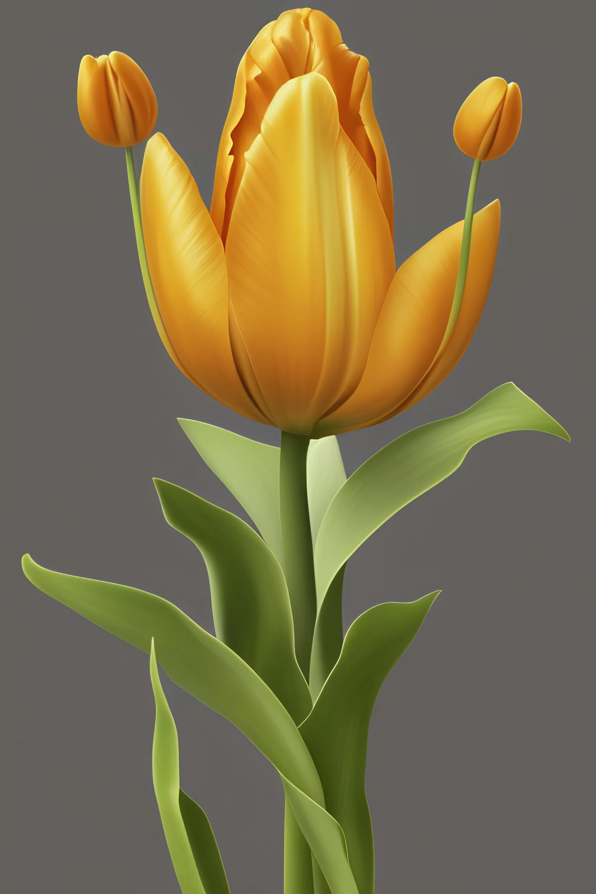 a botanical illustration of a tulip