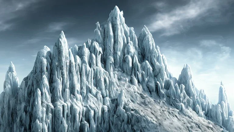 Rising before you is a six-hundred-foot-tall mountain of glacial ice, its peak carved to resemble a gigantic skull wearing a crown. Weaving up the mountain's southern slope are enormous stairs hewn from the ice. These steps, which extend from the base of the mountain to the base of the fortress, were clearly made for giants.